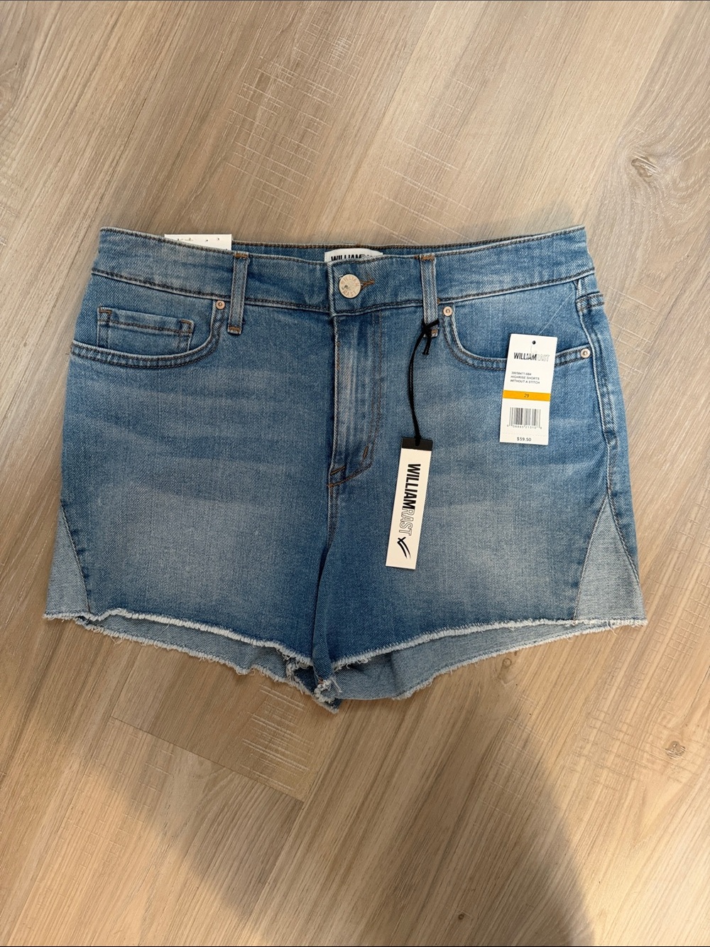 William Rast High Rise Without a Stitch Jean Shorts. Sz 29